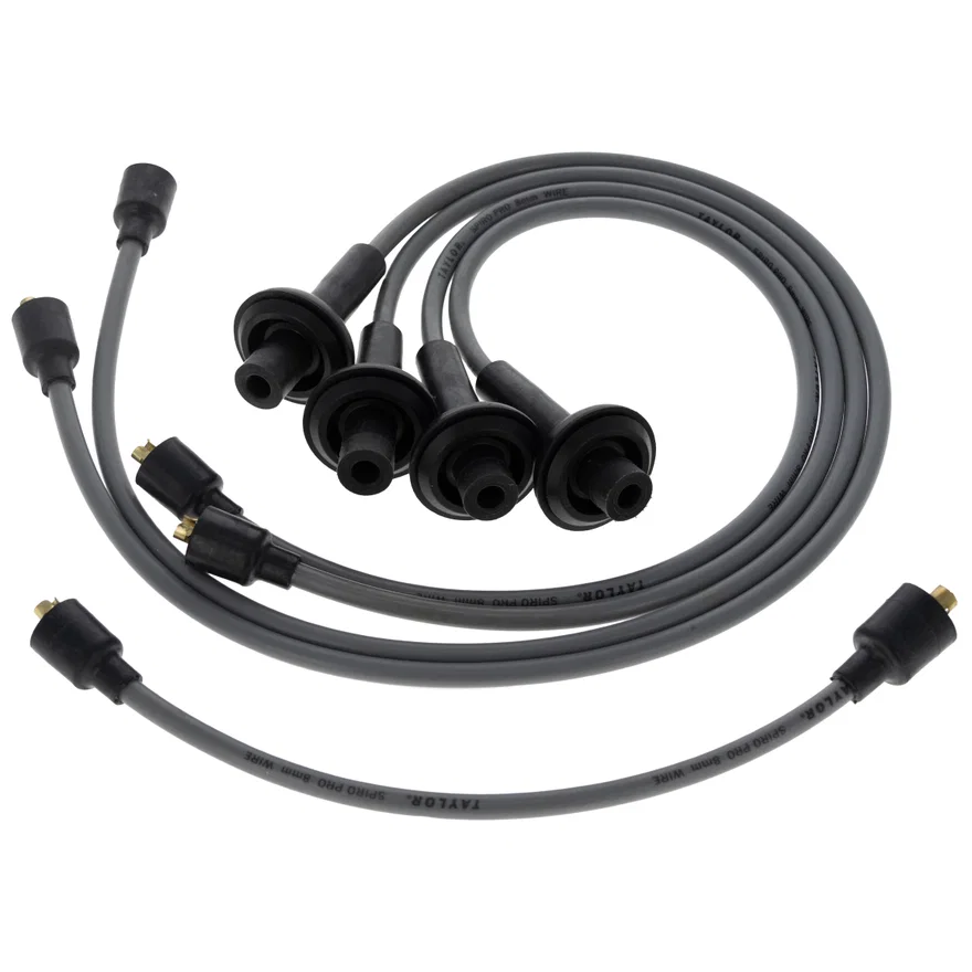 Taylor Cable 54891, 8mm Spiro-Pro custom 4 cyl gray for Volkswagen