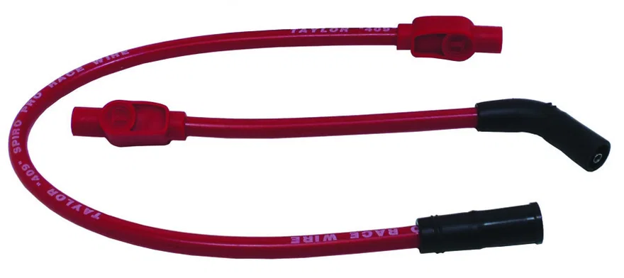 Taylor Cable 13233, 409 Spiro-Pro red 21.5/9in custom Motorcycle 180 for Harley-Davidson