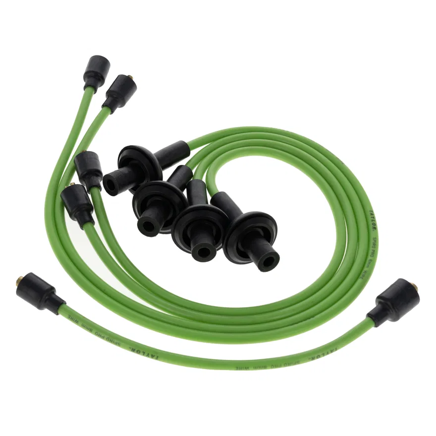 Taylor Cable 74591, 8mm Spiro-Pro custom 4 cyl lime for Volkswagen
