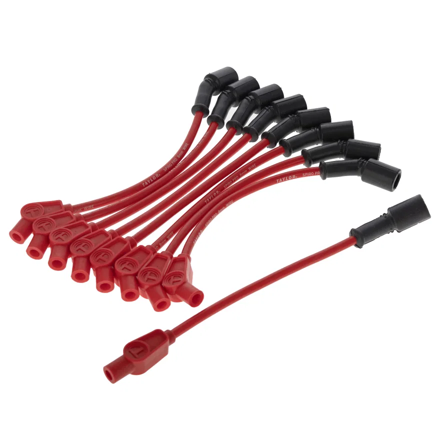 Taylor Cable 76246, 8mm race fit Spiro-Pro 11in 135 red