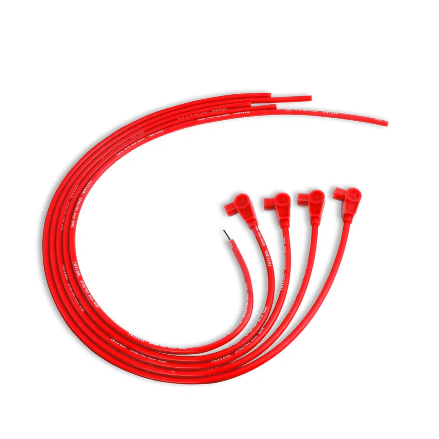 Taylor Cable 73237, 8mm Spiro-Pro univ 4 cyl 90 red