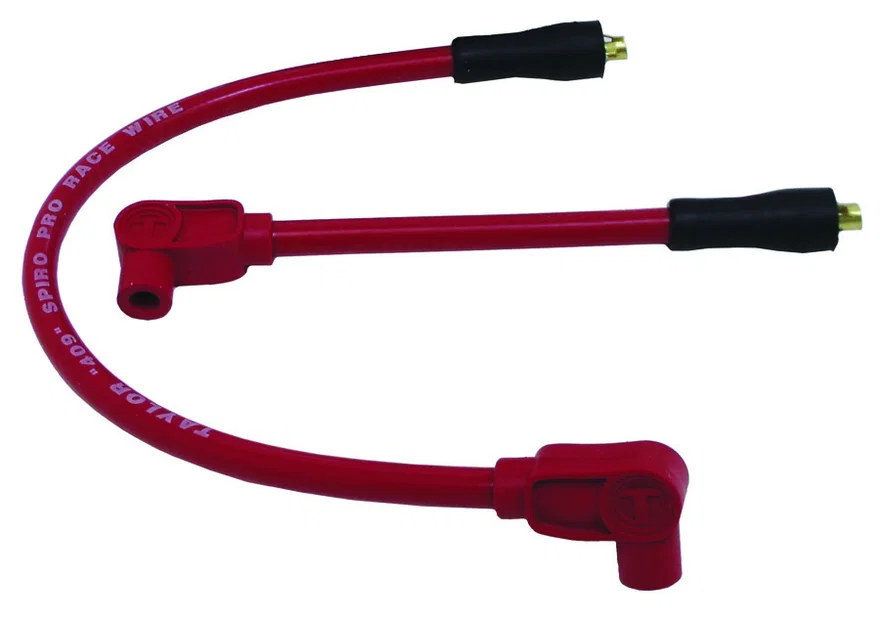 Taylor Cable 13230, 409 Spiro-Pro red 16/7in custom Motorcycle 90 for Harley-Davidson