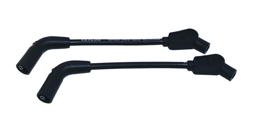 Taylor Cable 10038, 8mm Spiro-Pro black 8in custom Motorcycle 135 for Harley-Davidson
