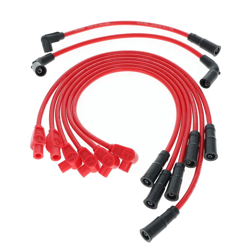 8mm Spiro-Pro custom 6 cyl red for 20 vehicles