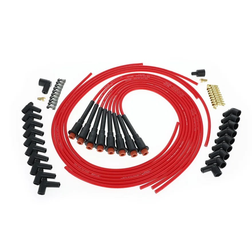 Taylor Cable 75289, 8mm Spiro-Pro 8 cyl univ Hemi red