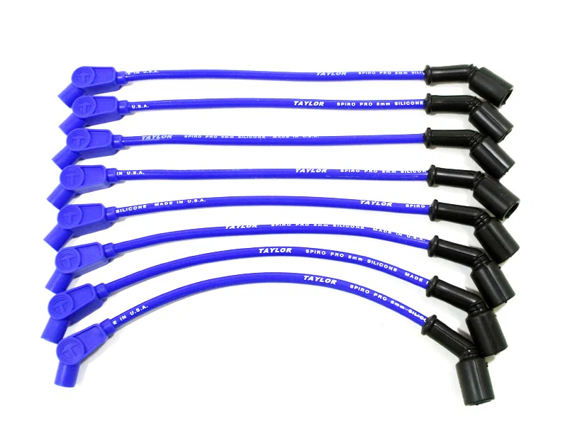 Taylor Cable 76646, 8mm race fit Spiro-Pro 11in 135 blue
