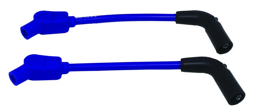 Taylor Cable 10638, 8mm Spiro-Pro blue 8in custom Motorcycle 135 for Harley-Davidson