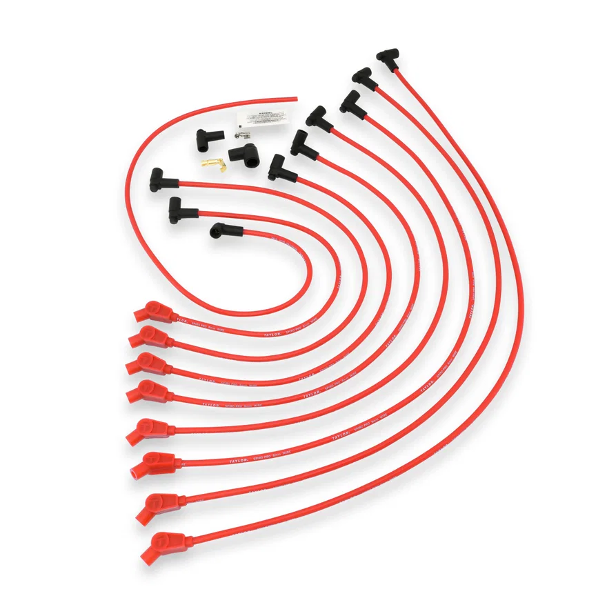 Taylor Cable 76232, 8mm RACE FIT SPIRO-PRO RED