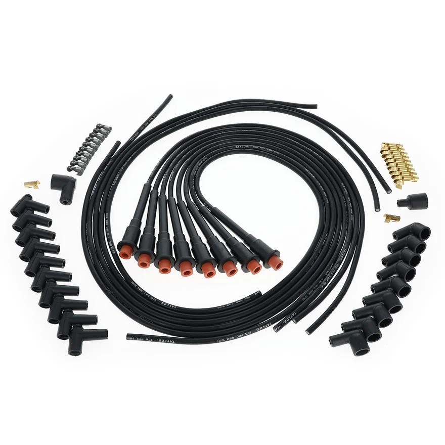 Taylor Cable 75087, Pro TCW 8 cyl univ Hemi black