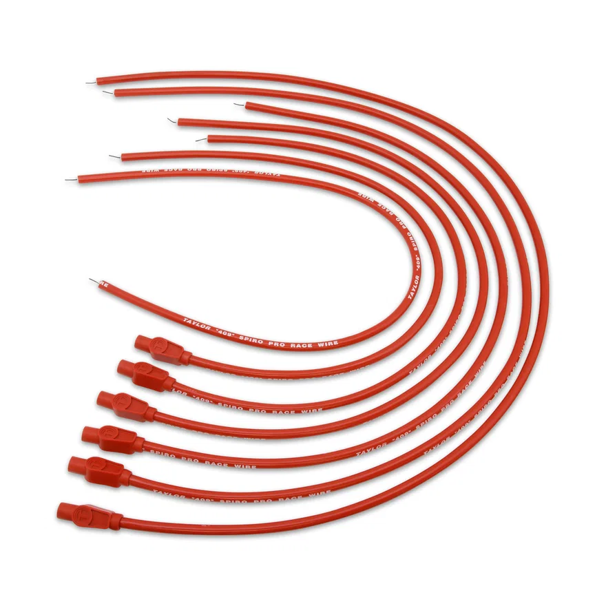 Taylor Cable 79245, 409 Spiro-Pro univ 6 cyl 180 red