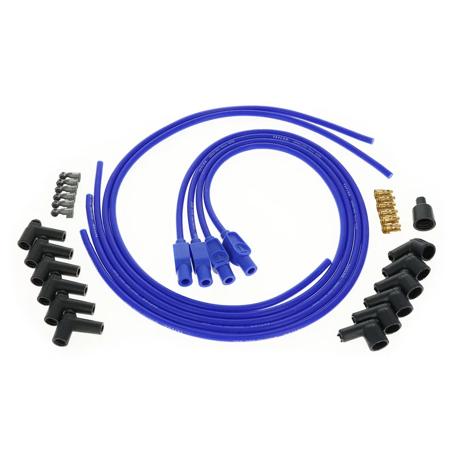 Taylor Cable 73635, 8mm Spiro-Pro univ 4 cyl 180 blue