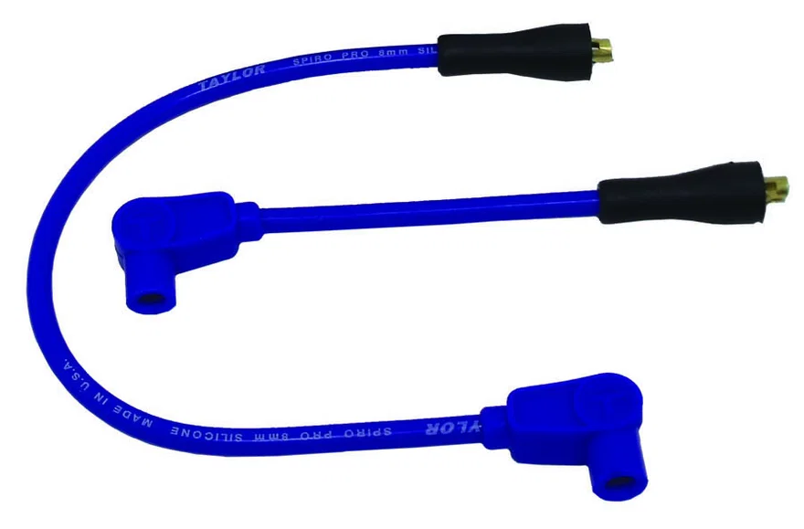 Taylor Cable 10630, 8mm Spiro-Pro blue 16/7in custom Motorcycle 90 for Harley-Davidson