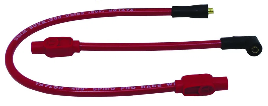 Taylor Cable 13232, 409 Spiro-Pro red 21.5/9in custom Motorcycle 180 for Harley-Davidson