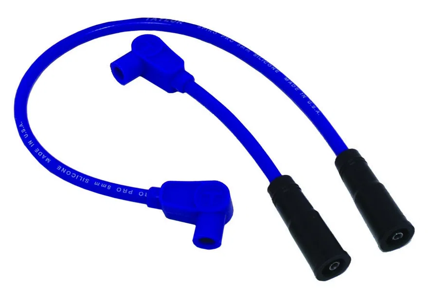 Taylor Cable 10631, 8mm Spiro-Pro blue 19/7in custom Motorcycle 90 for Harley-Davidson
