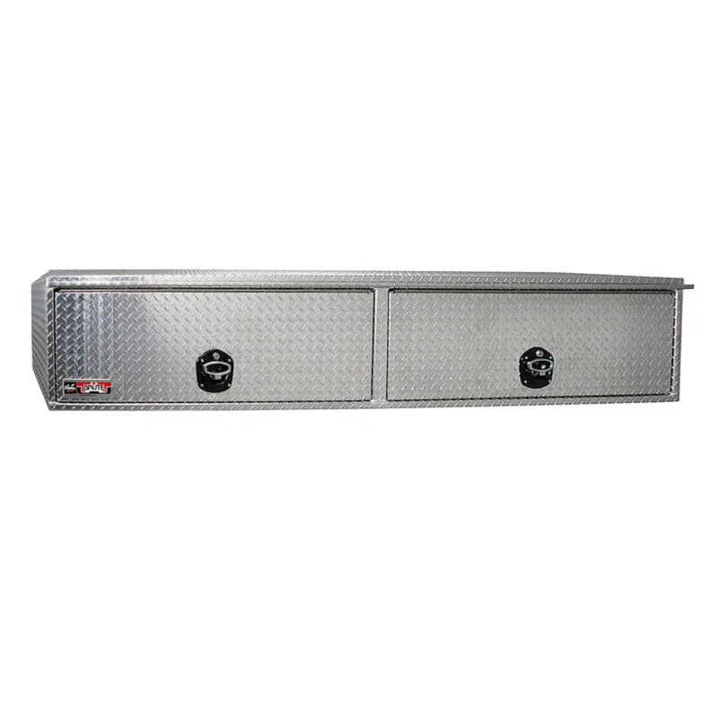 Westin 80-HTB88C, Brute High Cap HD Top Sider 16in x 88in w/flip up Doors - Aluminum