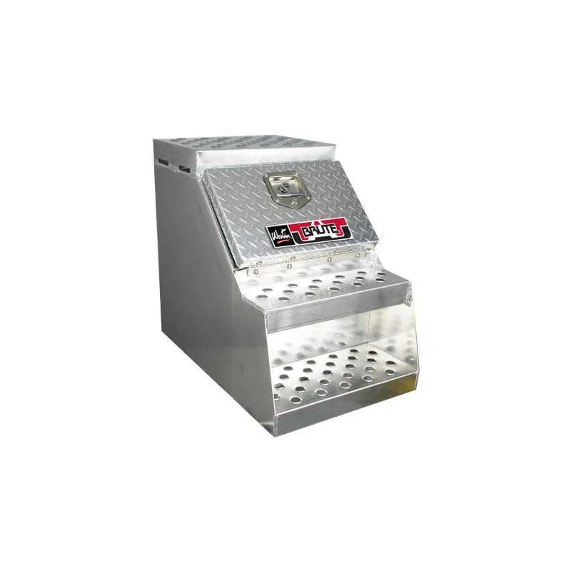 Westin 80-HTB72, Brute HD Top Sider 13in x 72in w/flip up Door - Aluminum
