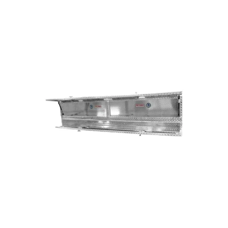 Westin 80-TB400-96D, Brute High Cap 96in Stake Bed Contractor TopSider w/ Doors - Aluminum
