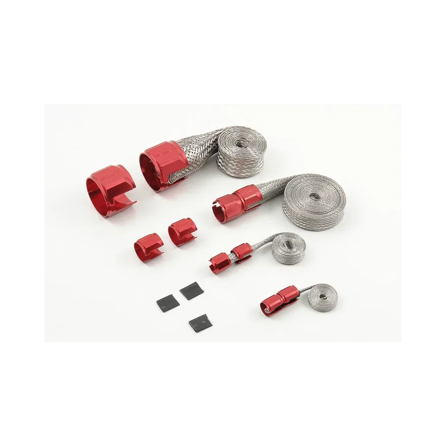 Mr Gasket 8090, Flex-Braid Hose Sleeve Kit - Red