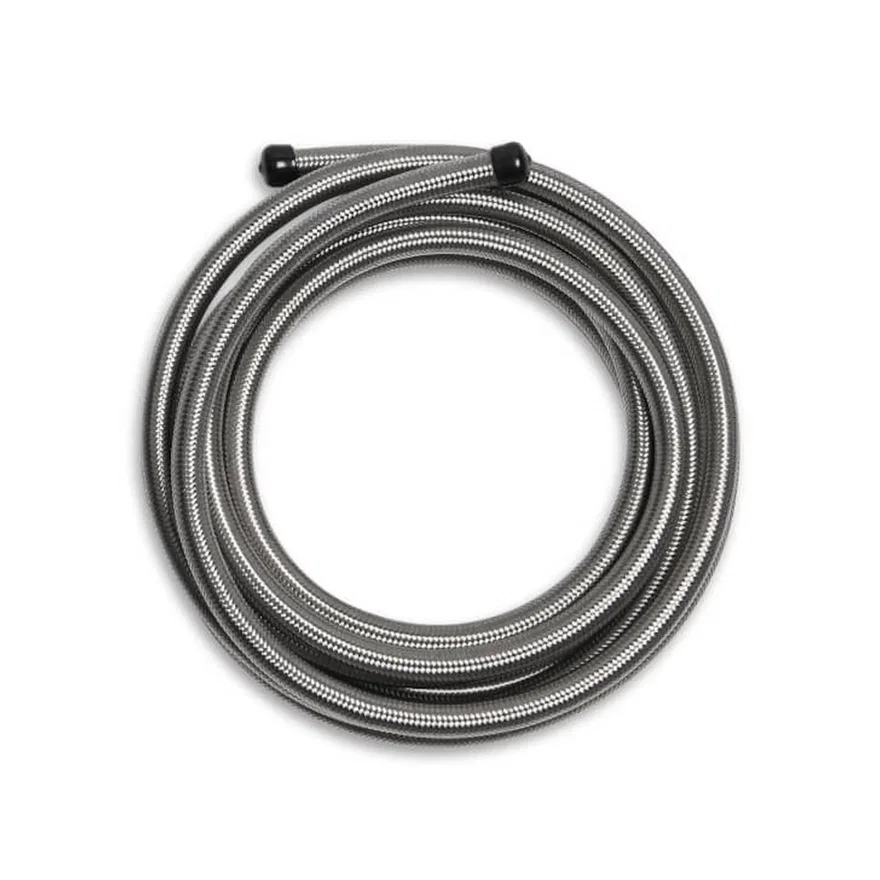 Mr Gasket 220006, Stainless Steel Braided Hose 6 AN - 20 Feet