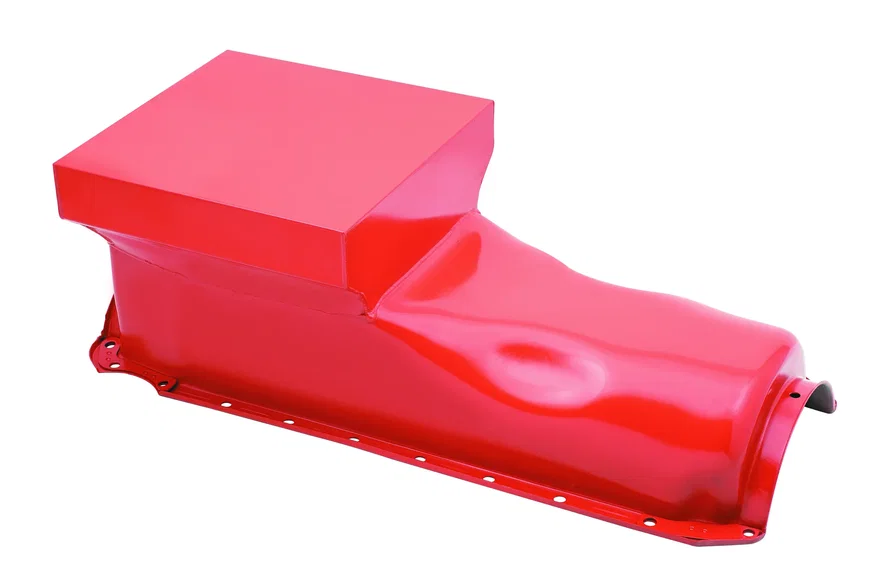 Mr Gasket 7606G, Low Profile Oil Pan - Orange