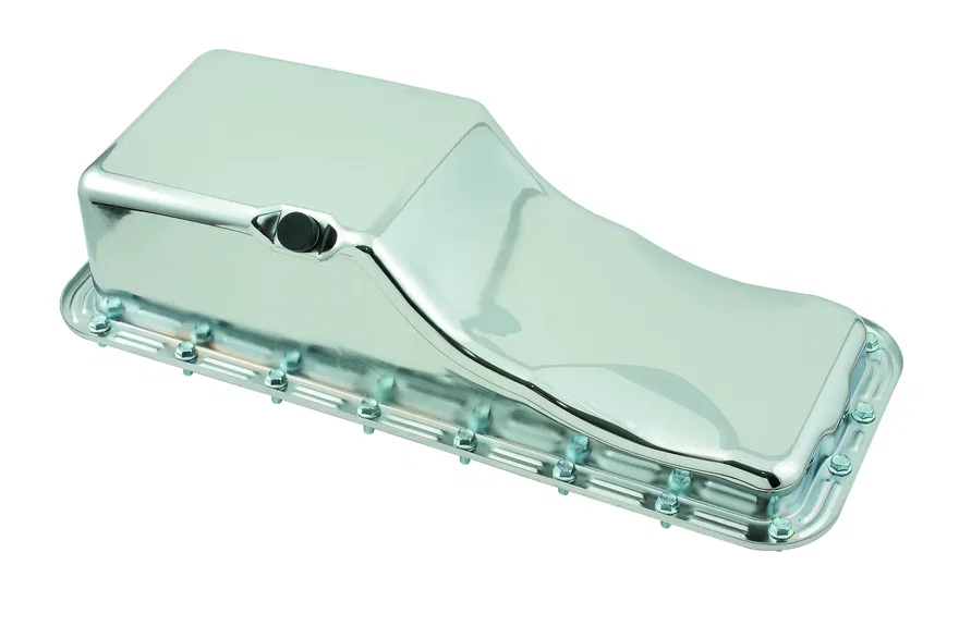Mr Gasket 9432, Oil Pan - Chrome for Ford