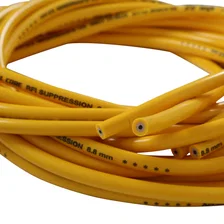 Spark Plug Wire Set - 8.8mm Spiral Suppression-Universal Set- 90° Boots - Yellow for 123 vehicles image 3