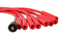 Spark Plug Wire Set- 8mm -  Red Wire with Red Straight Boots for 331 vehicles image 4
