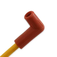 SuperStock 4000 Series V8 Wires, Copper Core, 8mm Yellow w/90° Orange Boots for 95 vehicles image 3