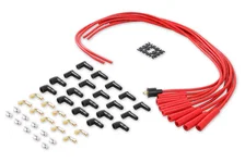 Spark Plug Wire Set- 8mm -  Red Wire with Red Straight Boots for 331 vehicles image 3