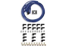Spark Plug Wire Set- 8mm - Blue Wire with Blue Straight Boots for 331 vehicles image 2