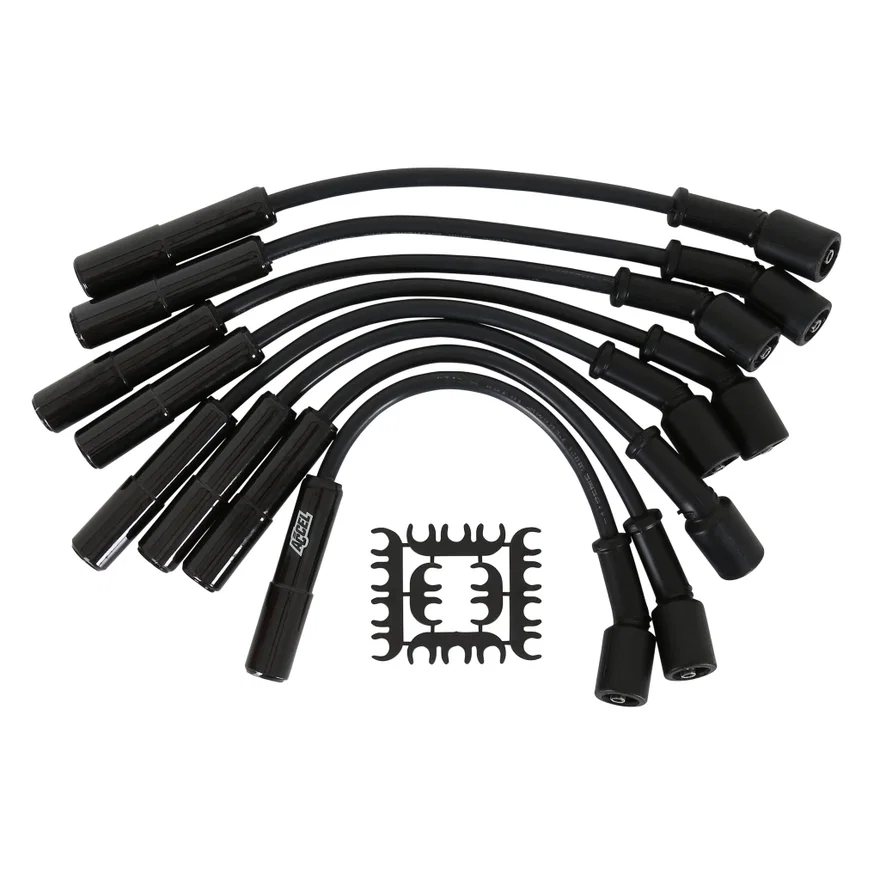 Extreme 9000 Spark Plug Wire Set - Black Ceramic Boot for Chevrolet, GMC and Pontiac