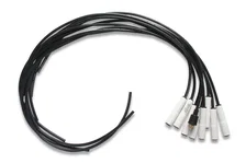 Spark Plug Wire Set - Universal - 180 Deg White Ceramic Boots for 23 vehicles image 4