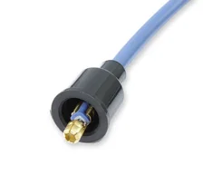 Spark Plug Wire Set- 8mm - Blue Wire with Blue 90 Deg Boots for 130 vehicles image 6
