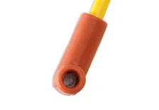 Spark Plug Wire Set - 8mm - Yellow with Orange 90 Deg Boots for 130 vehicles image 5