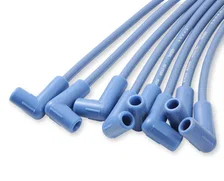 Spark Plug Wire Set- 8mm - Blue Wire with Blue 90 Deg Boots for 130 vehicles image 3