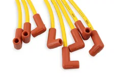 Spark Plug Wire Set - 8mm - Yellow with HEI Stock Style Boots for 78 vehicles image 4