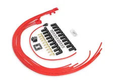 Spark Plug Wire Set - 8mm - Universal - Red Wire with Red 90 Deg Boots for 130 vehicles image 3