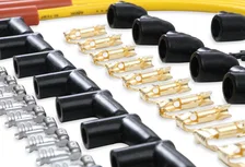 Spark Plug Wire Set - 8mm - Yellow with Orange Straight Boots for 331 vehicles image 8