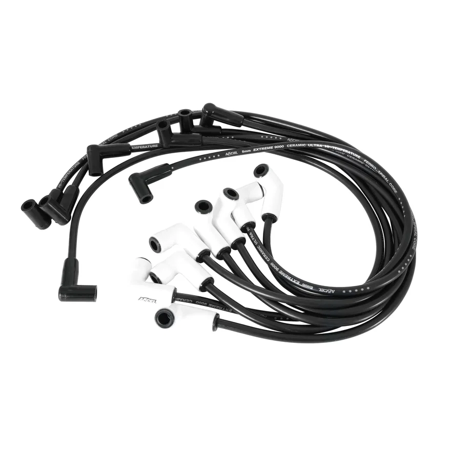 Spark Plug Wire Set-Extreme 9000 Ceramic- V8 HEI 75-86 Over Valve Cover for 53 vehicles