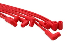 Spark Plug Wire Set- 8mm- Super Stock Universal-Graphite Core- 90 Deg Boots- Red for 130 vehicles image 6