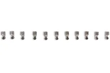 Spark Plug Wire Set- 8mm - Blue Wire with Blue Straight Boots for 331 vehicles image 6