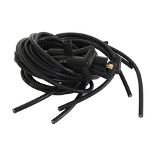 Spark Plug Wire Set- 8mm - Black Wire with Black 90 Deg Boots for 130 vehicles image 2