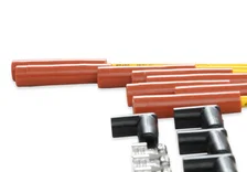 Spark Plug Wire Set - 8mm - Yellow with Orange Straight Boots for 331 vehicles image 9
