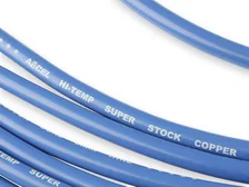 SuperStock 4000 Series V8 Wires, Copper Core, 8mm Blue w/90° Blue Boots for 96 vehicles image 4