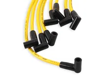Spark Plug Wire Set - 8mm - Yellow with HEI Stock Style Boots for 78 vehicles image 3