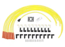 SuperStock 4000 Series V8 Wires, Copper Core, 8mm Yellow w/Orange Straight Boots for Chevrolet and American Motors image 2