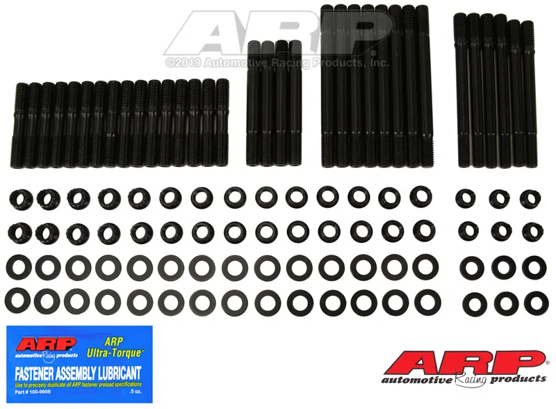 ARP 234-4720, SB Chevy, w/Bowtie alum and cast Black, undercut Head Stud Kit