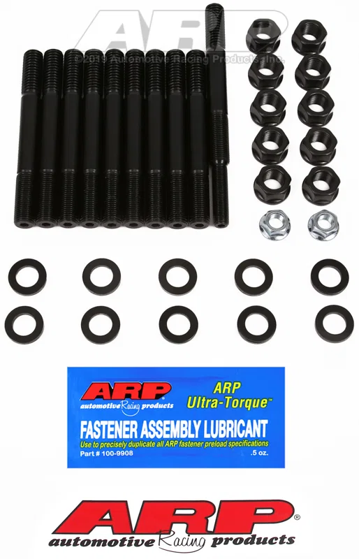 ARP 154-5409, Ford 351W 2-Bolt Main Stud Kit Dual Rear Sump Oil Pan