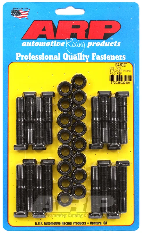 ARP 134-6027, SB Chevy 383 Stroker w/ 350 Rod Extra Head Clearance Rod Bolt Kit