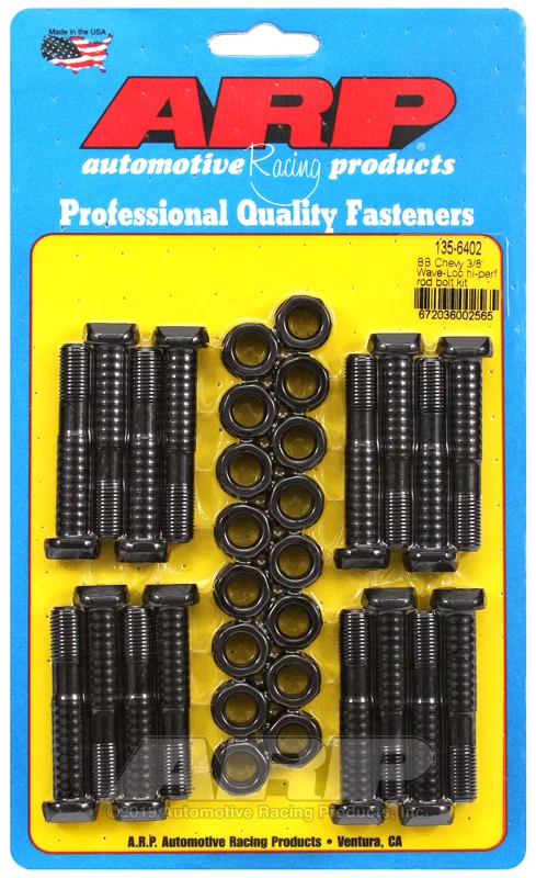 ARP 135-6402, BB Chevy 3/8in Wave-Loc High Performance Rod Bolt Kit